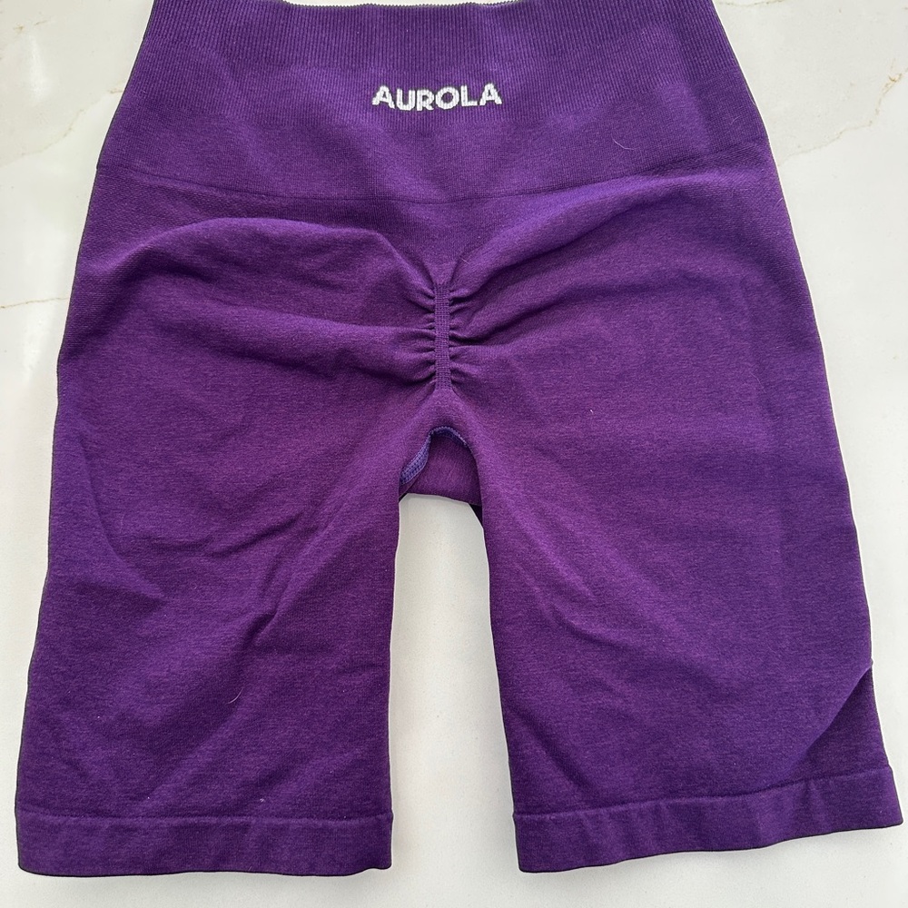 Aurora Purple Biker Shorts